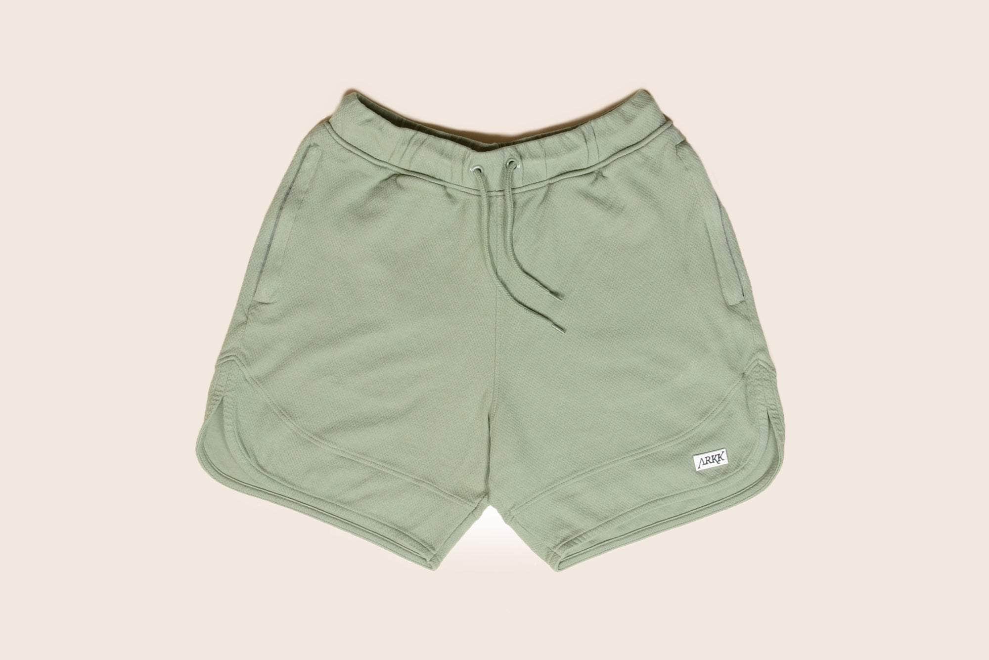 ARKK Apparel ARKK Box Logo Hoop Shorts | Oil Green Shorts